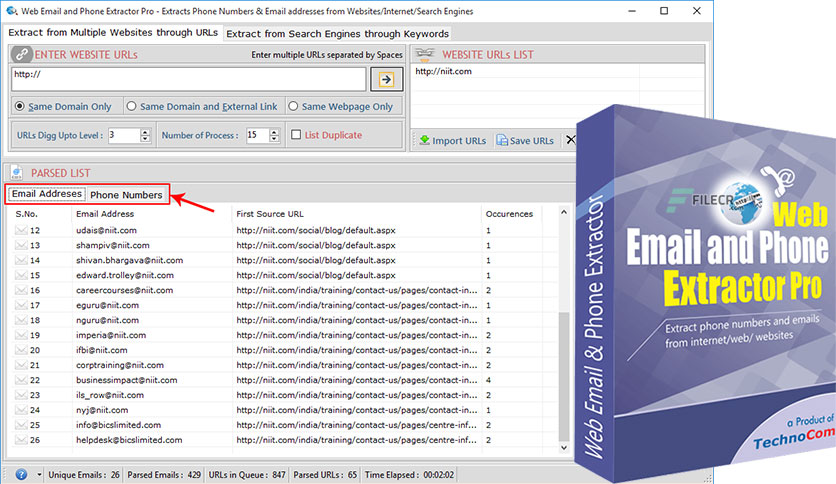 Technocom Web Email and Phone Extractor Crack